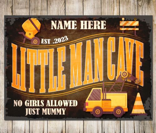 Heavy Equipment Sign - لافتة معدنية مخصصة للديكور بتصميم كلاسيكي