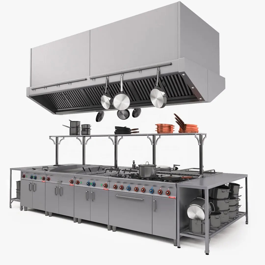 Heavy Equipment Kitchen - الفولاذ المقاوم للصدأ الغربي الثقيلة المهنية