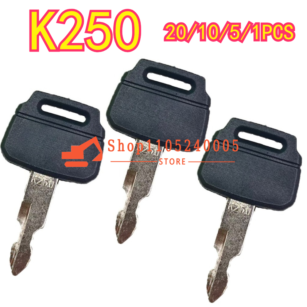 Heavy Equipment Logos - 20/10/5/1 قطعة شعار OEM K250 لمفاتيح