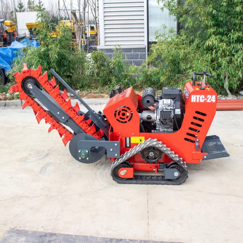 حفارة خنادق مجنزرة مطاطية صغير - مراجعة Trencher Machine Small وسعره