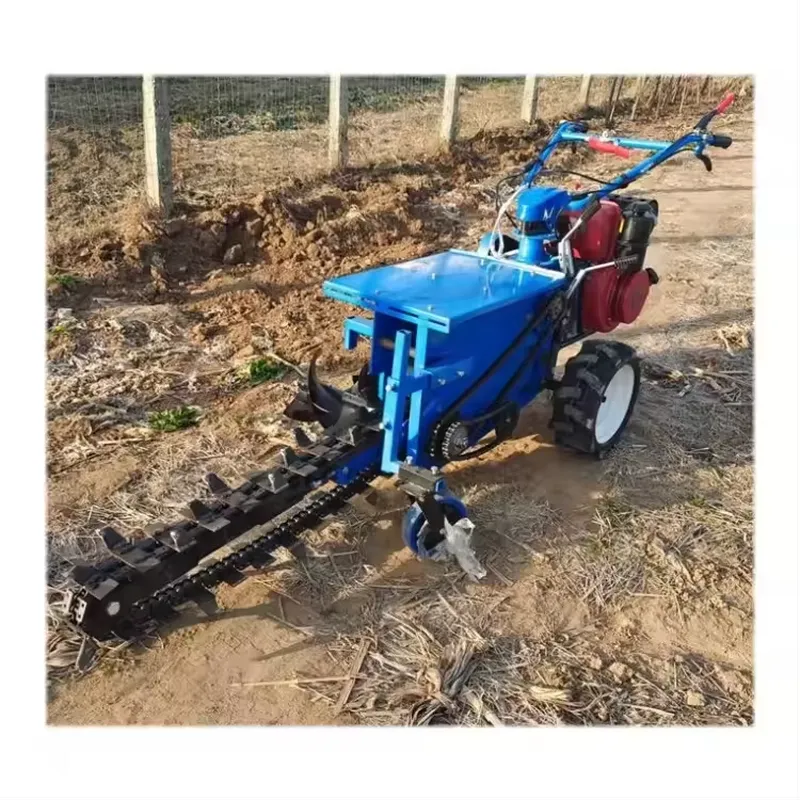 آلة حفر يدوية صغيرة بسلسلة مزد - مراجعة Trencher Machine Small وسعره
