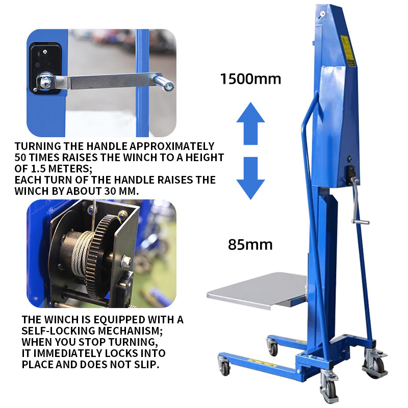 رافعة يدوية خفيفة الوزن مع منص - مراجعة Electric Pallet Jack وسعره