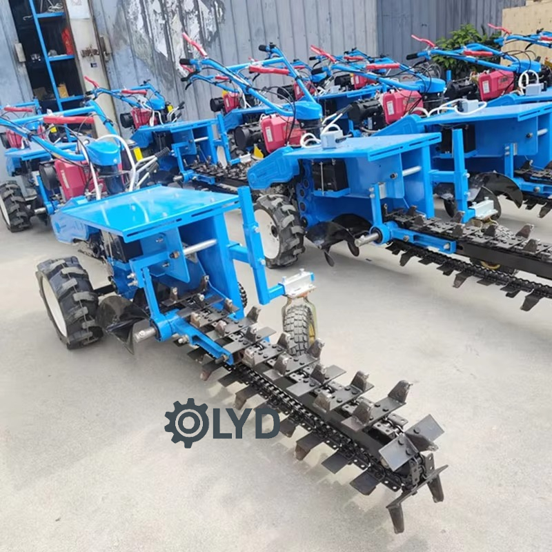 المشي خلف الخنادق الصغيرة سلسل - مراجعة Trencher Machine Small وسعره